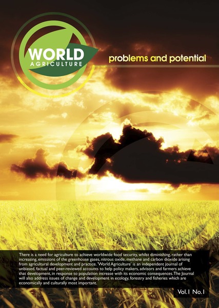 World Agriculture cover January 2010