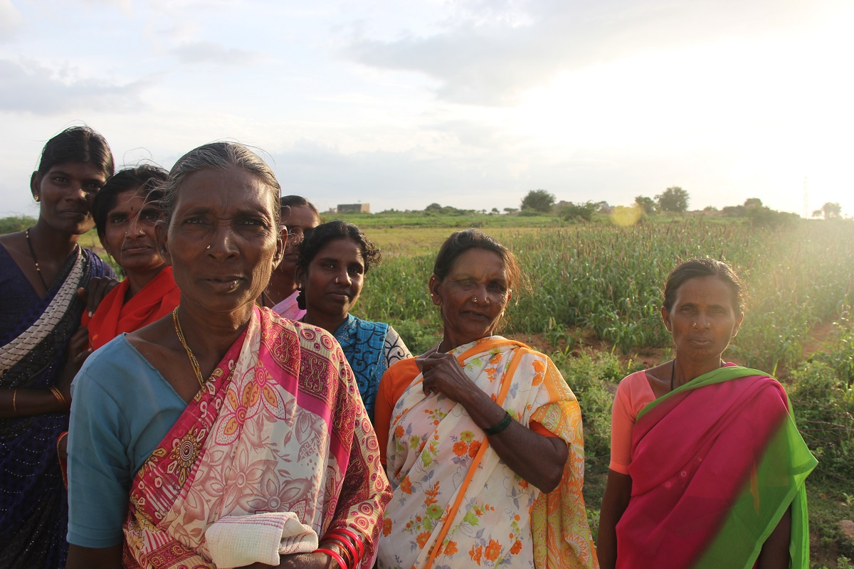 Participants in a Women’s Land Rights Project in India | Photo: L Forsythe