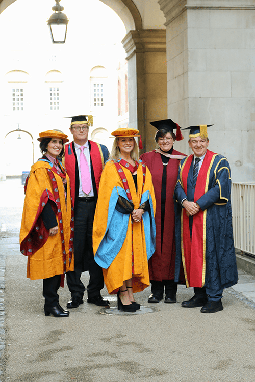 From left to right: Professor Nazanin Zand, Professor Peter Griffiths, Anna Haugh, Professor Sheryl Hendriks, and Professor Andrew Westby