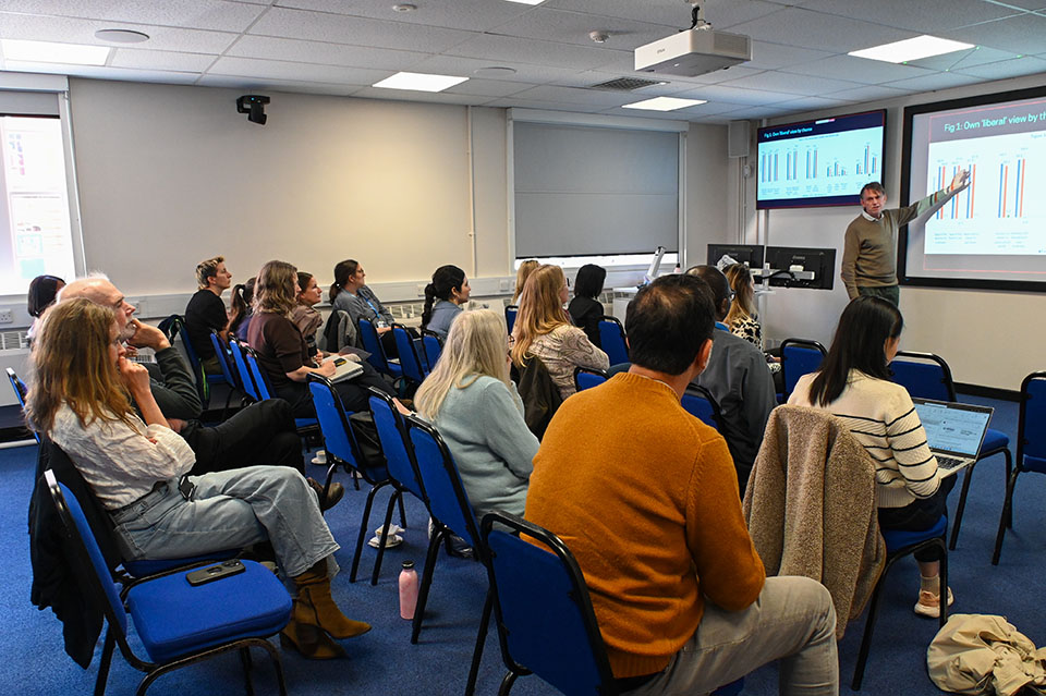 A section of participants during one of the presentations at the GSD Research Day